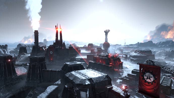 An Automaton factory in Helldivers 2.