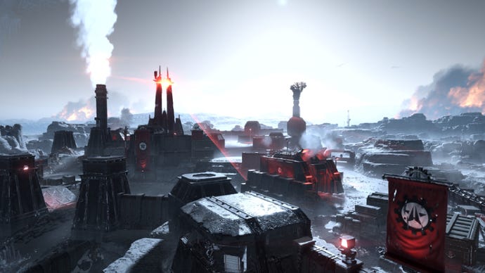 An Automaton factory in Helldivers 2.