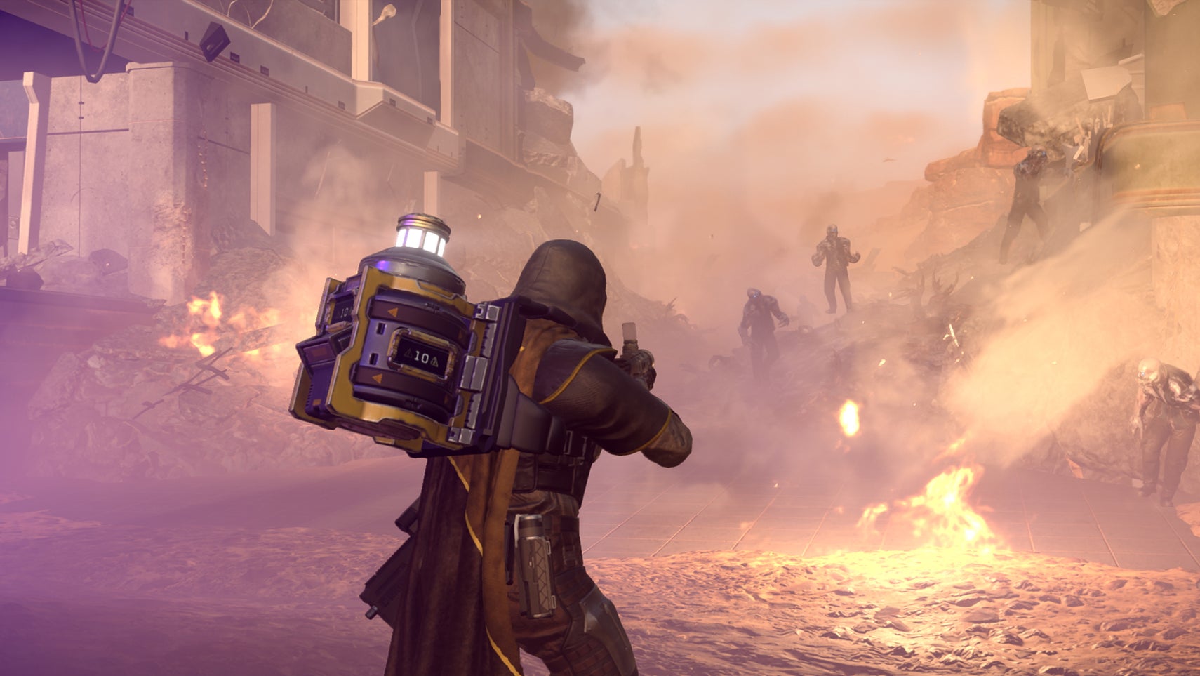 A helldiver carrying a Hellbomb in Helldivers 2. - 1