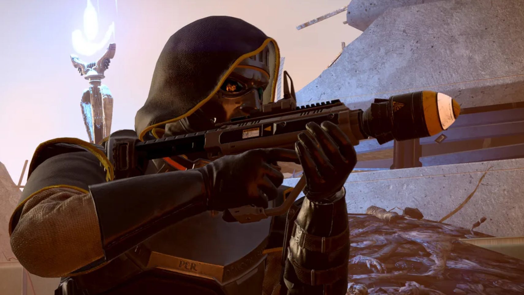 A Helldiver wearing Servants of Freedom warbond armour in Helldivers 2. - 1