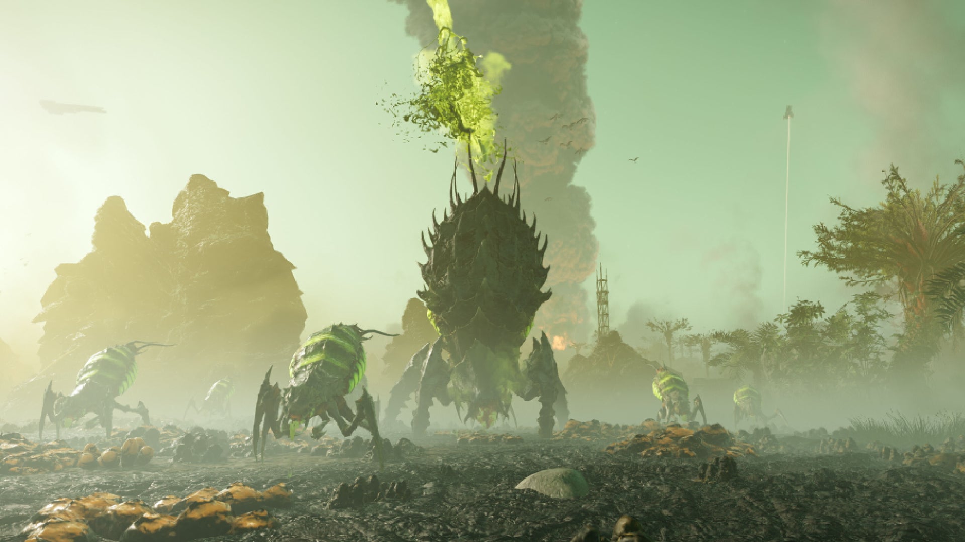 Some alien bugs in Helldivers 2. - 1