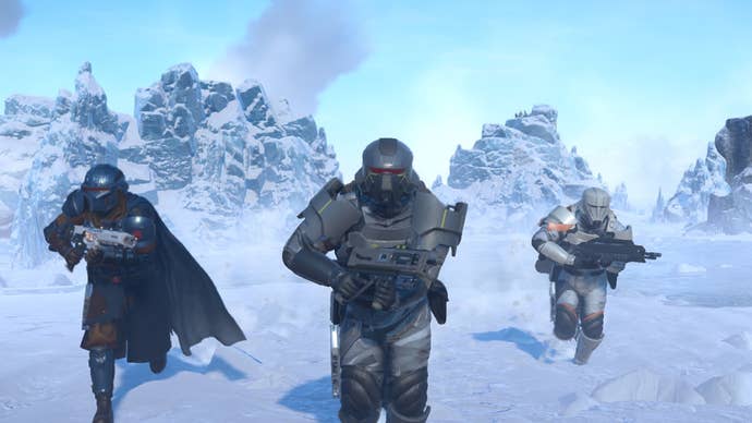 The armours in Helldivers 2’s Polar Patriots Warbond.