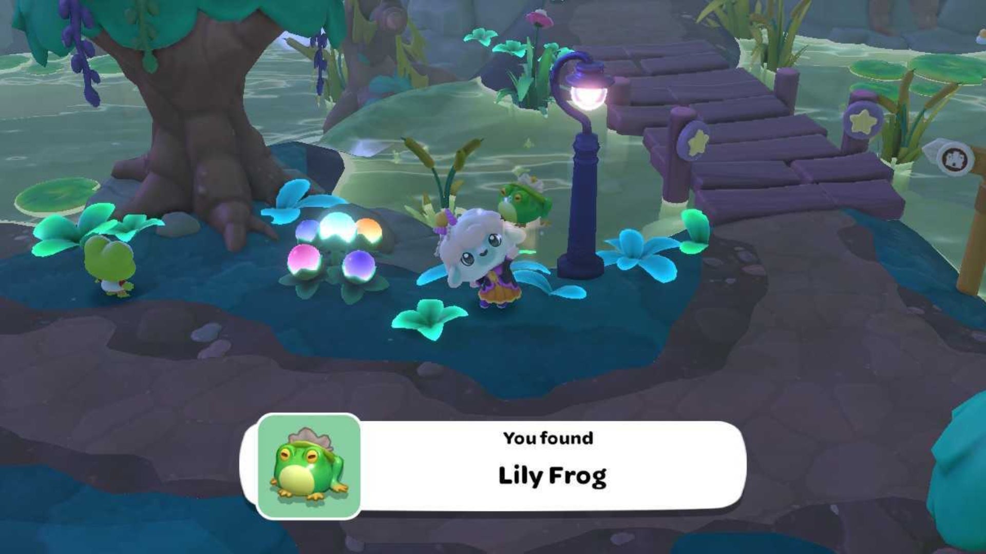 hello kitty island adventure capturing lily frog