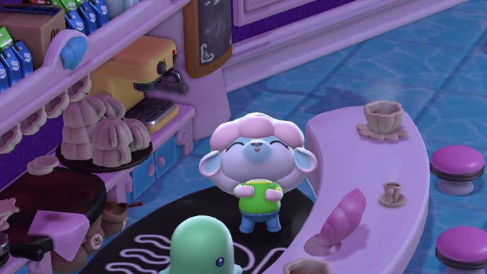 hello kitty island adventure character by comedy club espresso machine