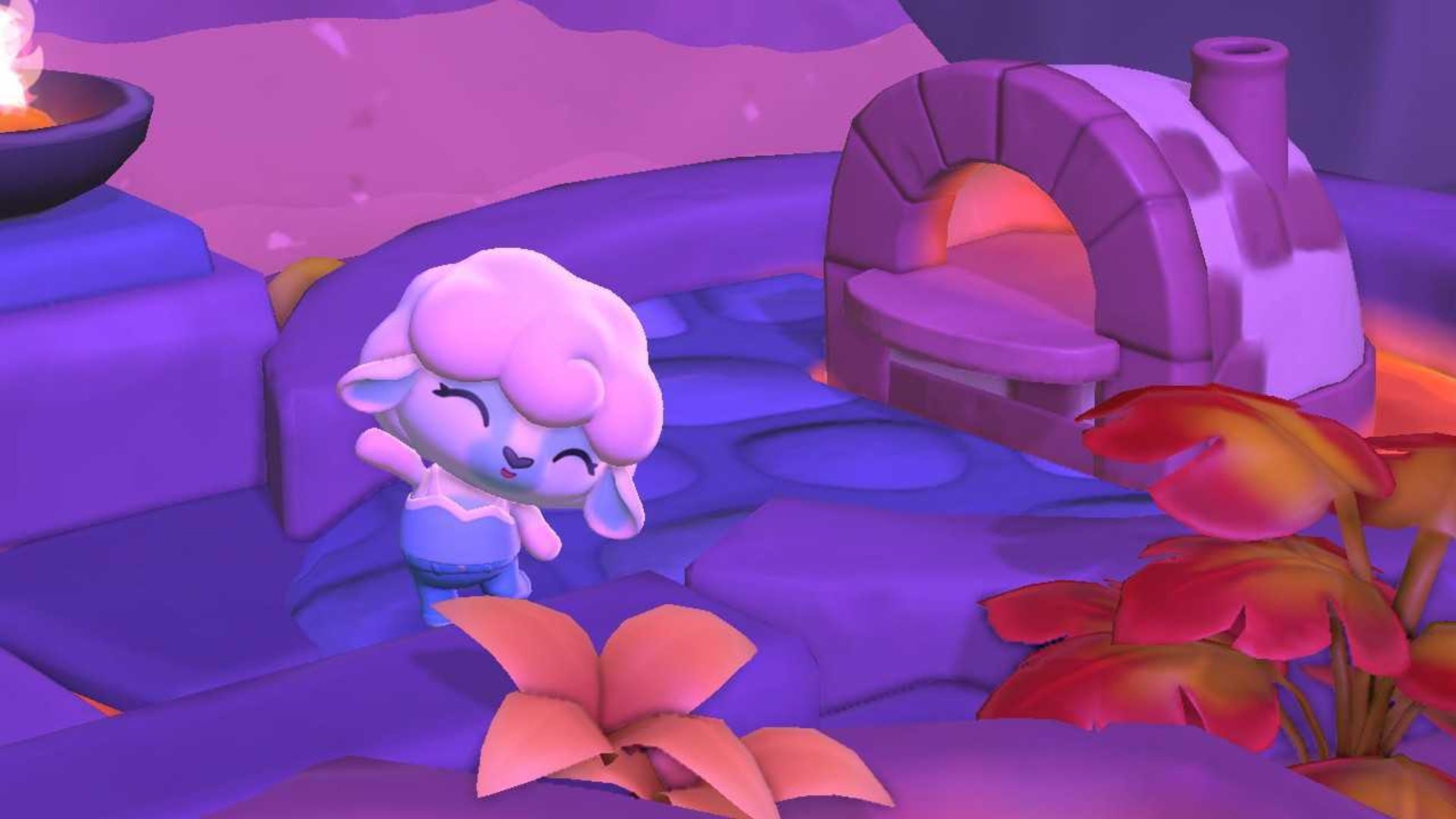 hello kitty island adventure character by pizza oven