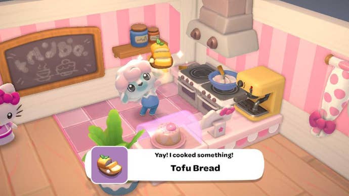hello kitty island adventure cooked tofu bread recipe