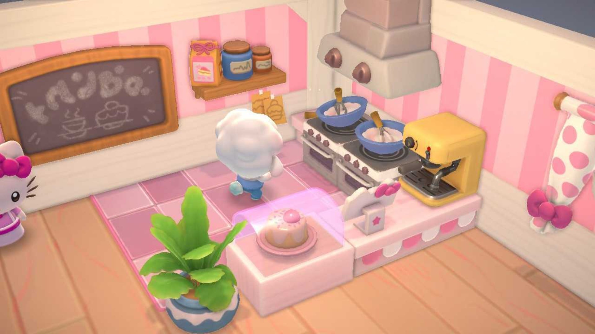 hello kitty island adventure cooking at oven