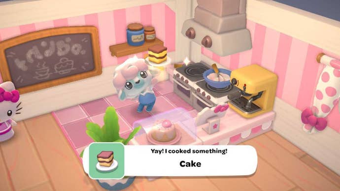 hello kitty island adventure cooking cake recipe