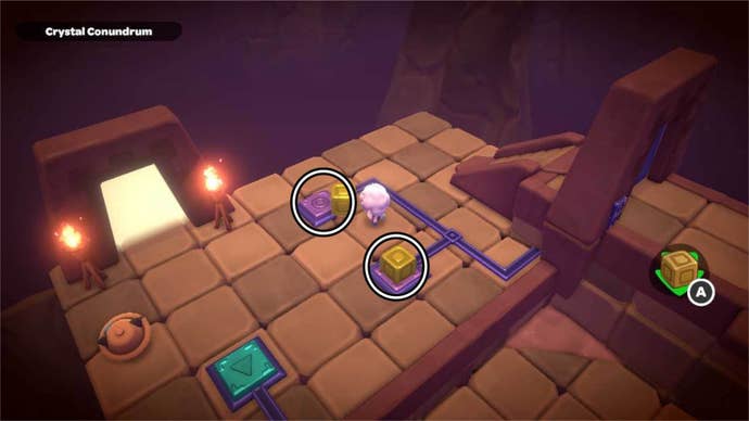 hello kitty island adventure crystal conundrum puzzle purple switch solution