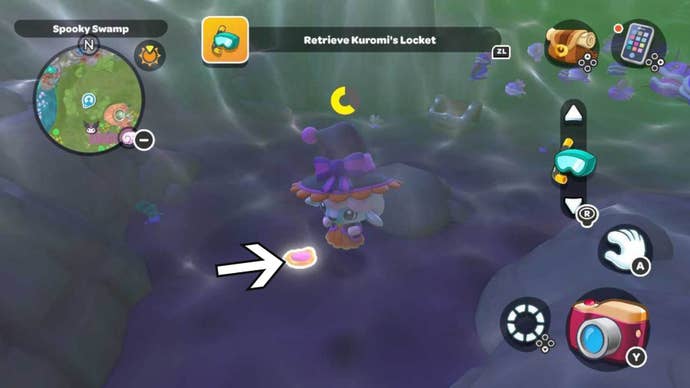 hello kitty island adventure deep diving kuromis locket location