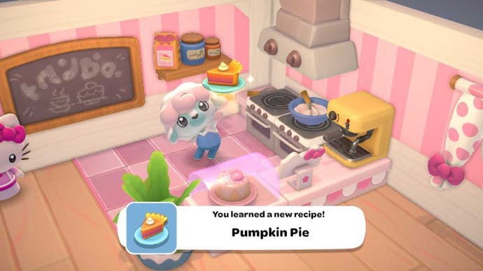 Hello Kitty Island Adventure Discover Pumpkin pie recipe