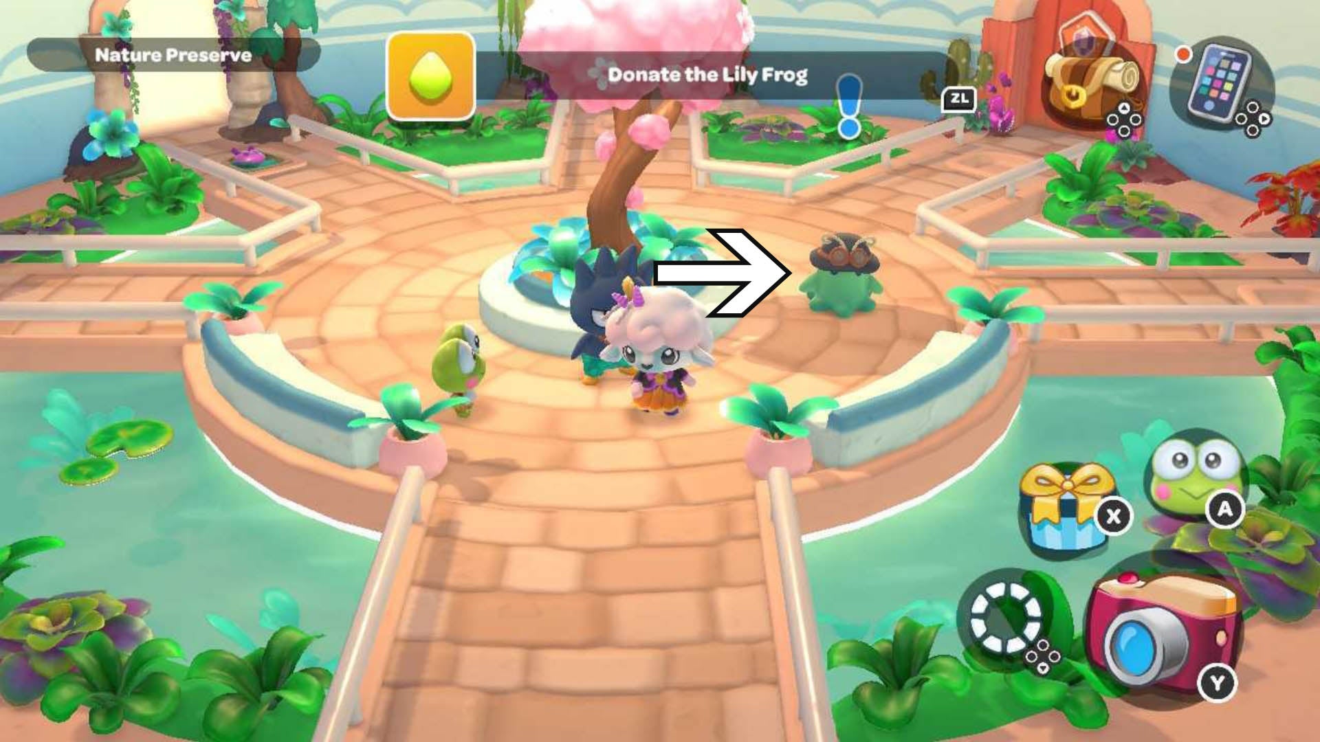 hello kitty island adventure nature preserve worker