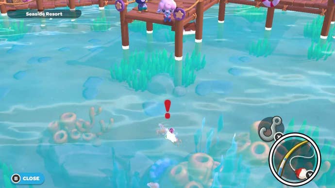 hello kitty island adventure reel in command option