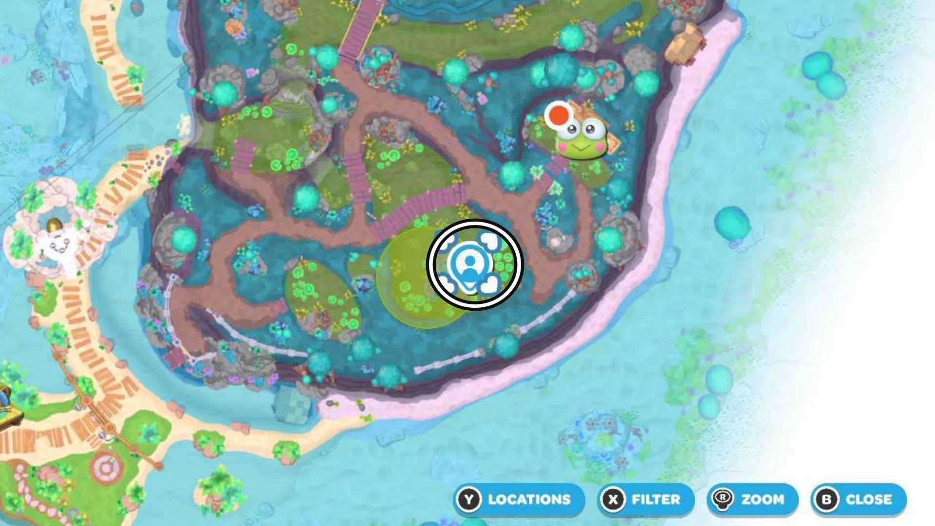 hello kitty island adventure swamp critter list map location