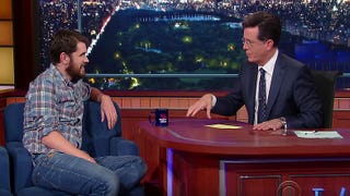 Here's clips of No Man's Sky and PewDiePie from The Late Show with Stephen Colbert