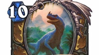 Here's a big new dinosaur card from Hearthstone's next expansion