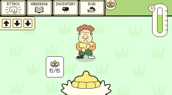 Two men confront each other in Hermit And Pig