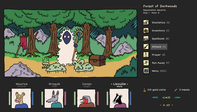 The party encounters…something in Heroes Of The Seven Islands.