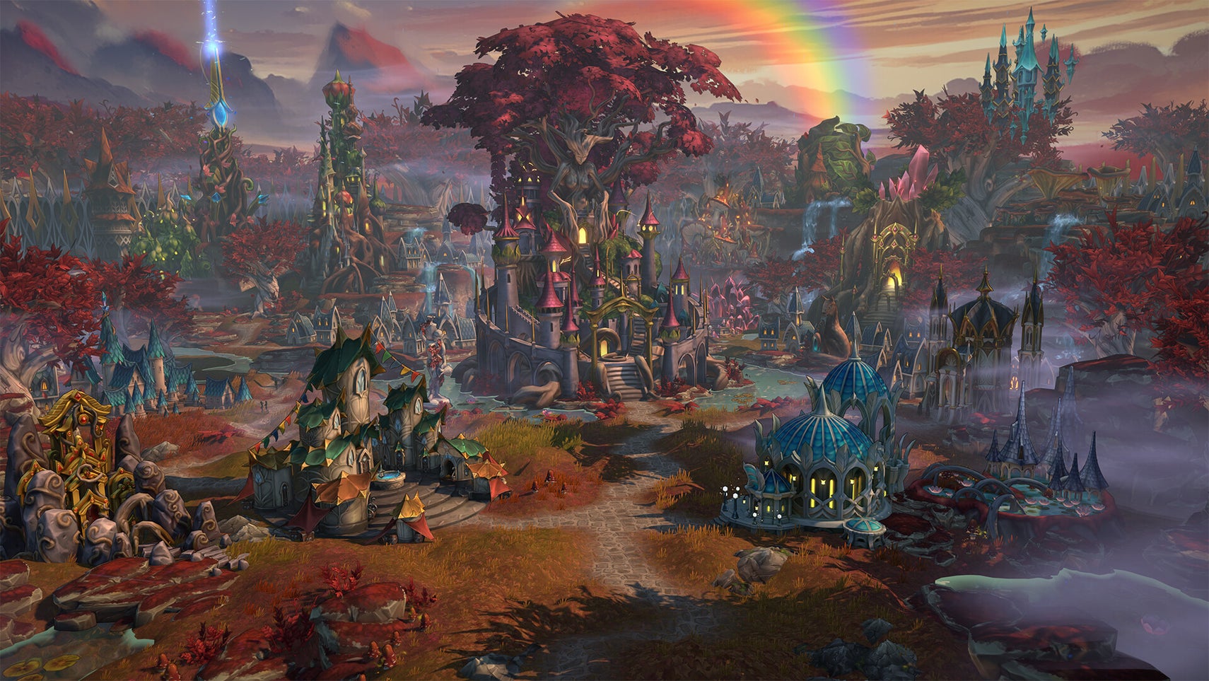 Heroes of Might and Magic: Olden Era - colourful city screenshot