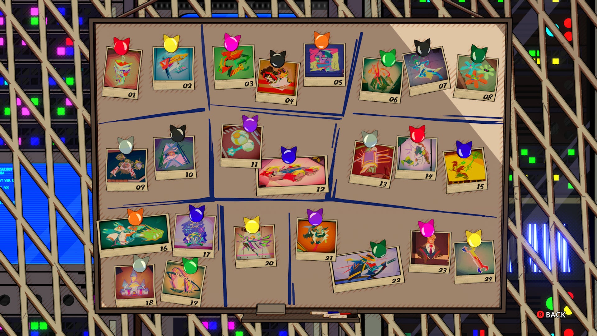 Hi-Fi RUSH, a full Graffiti collection board.