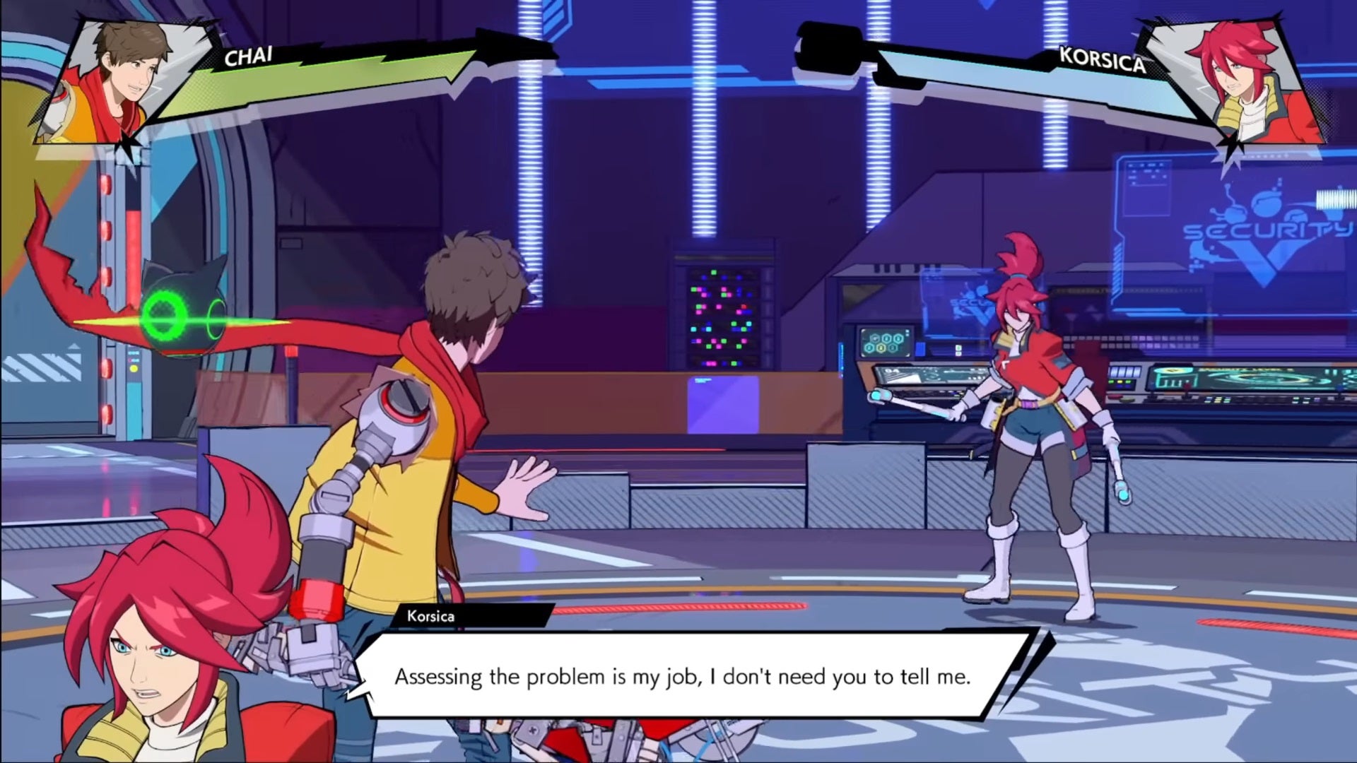 Korsica fight in Hi-Fi Rush