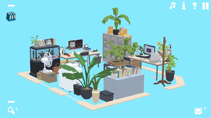 A cartoon office scene from Hidden Office