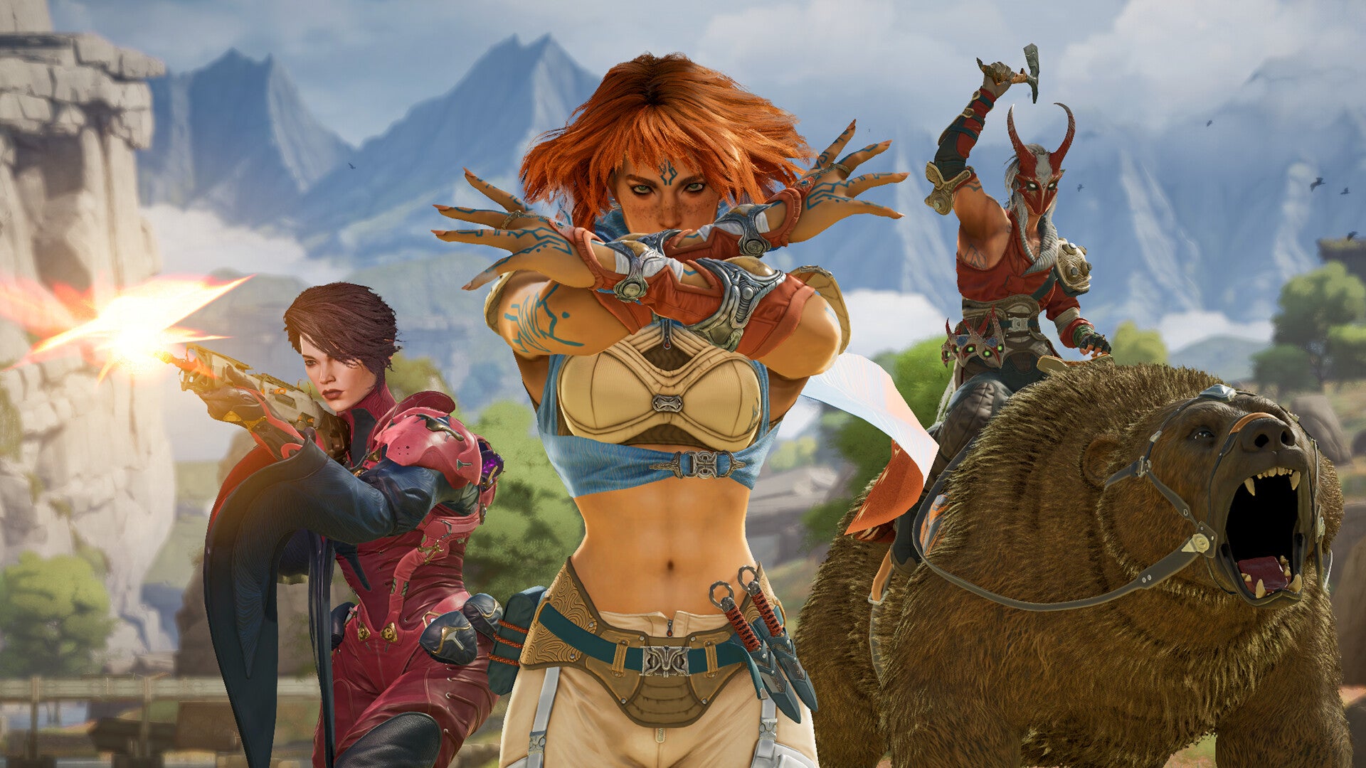 Highguard characters facing camera.