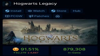 Téměř 900 tisíc PC hráčů Hogwarts Legacy, jehož krabicovky o 80 procent překonaly Elden Ring