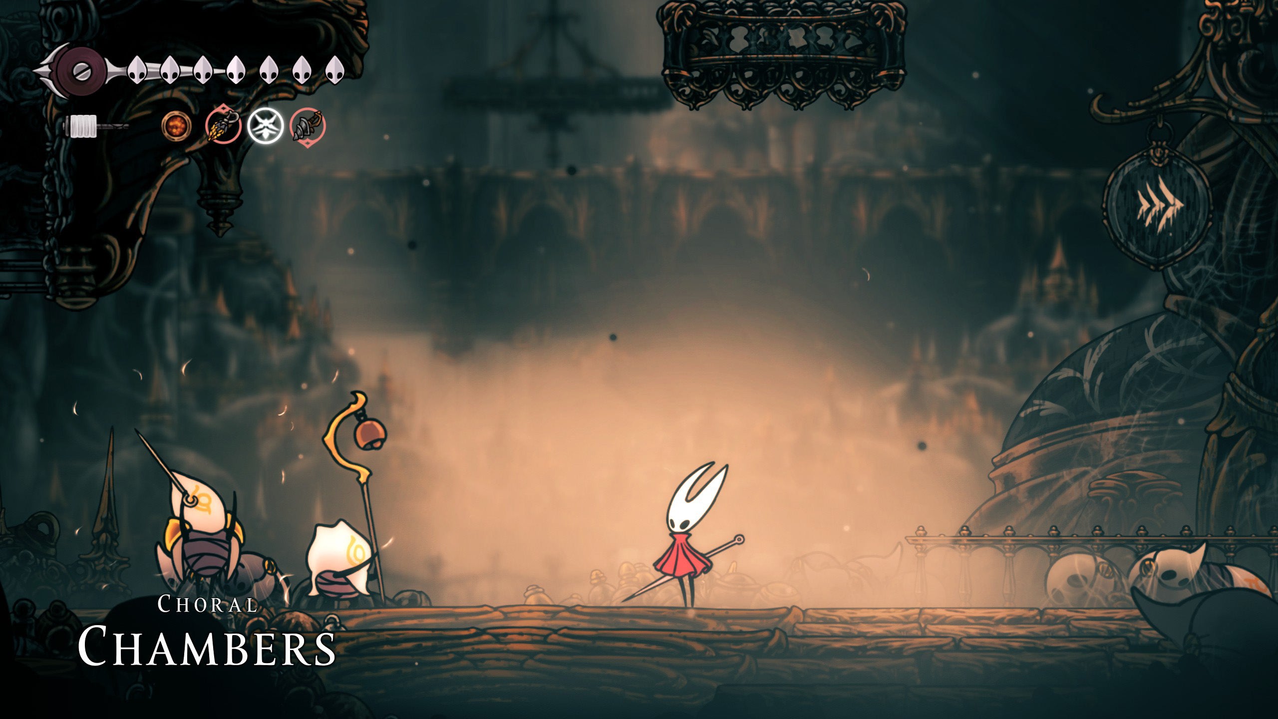 The starting point of the first Choral Chambers rosary farm in Hollow Knight Silksong. - 7