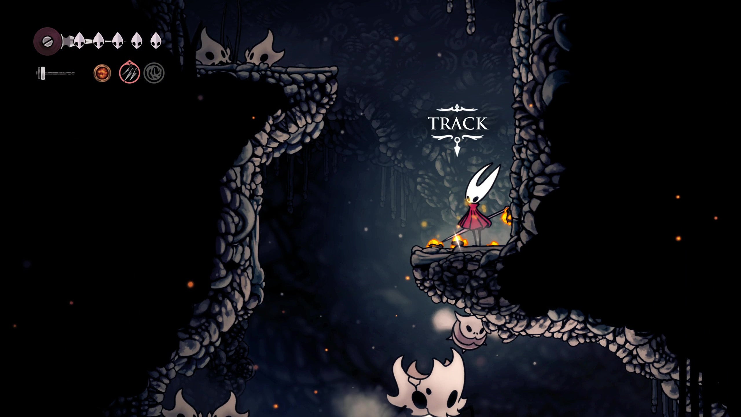 The start of the tracking trail for Flintbeetles in Hollow Knight Silksong. - 4