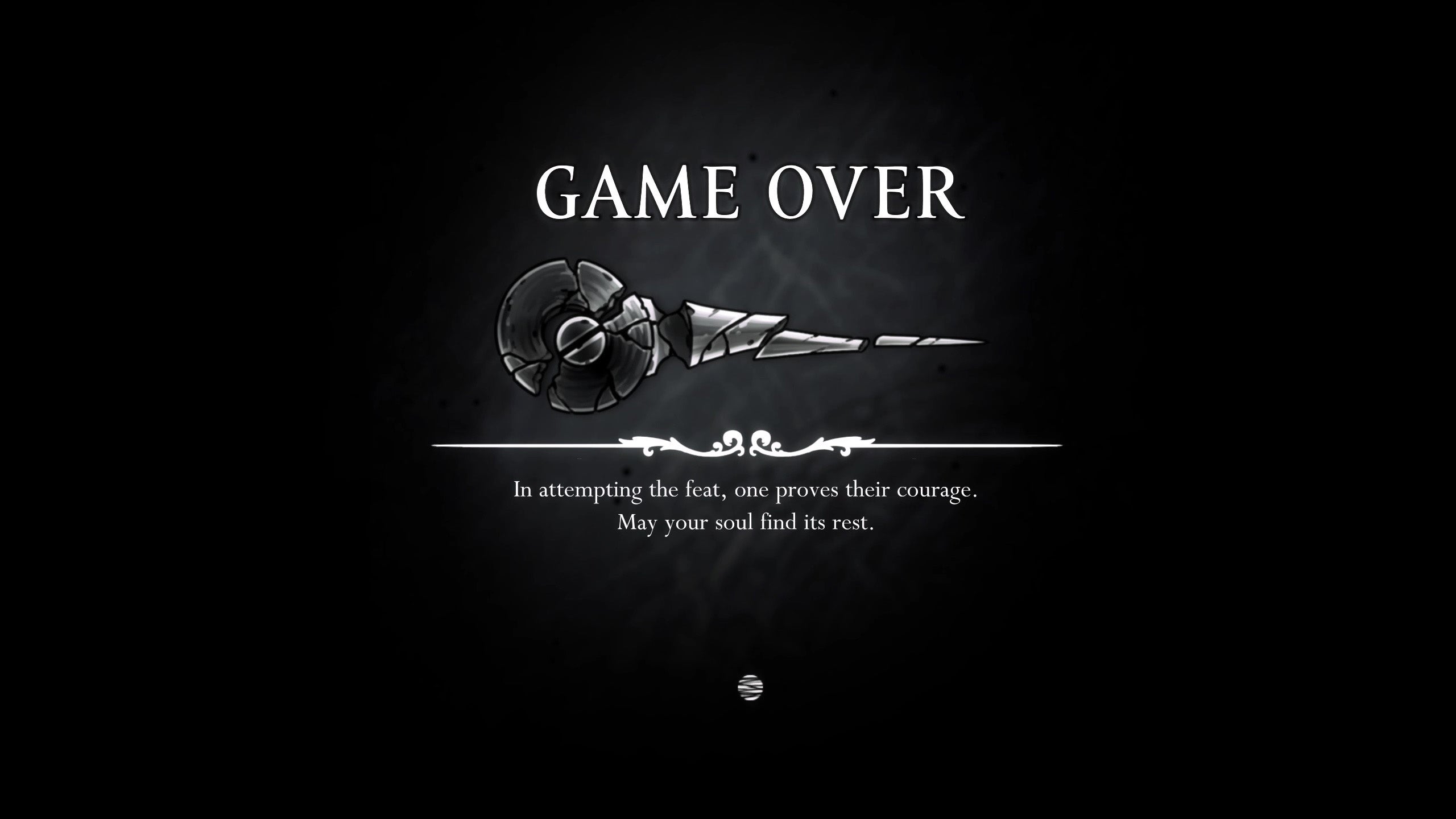 The Steel Soul Game Over screen in Hollow Knight Silksong. - 6