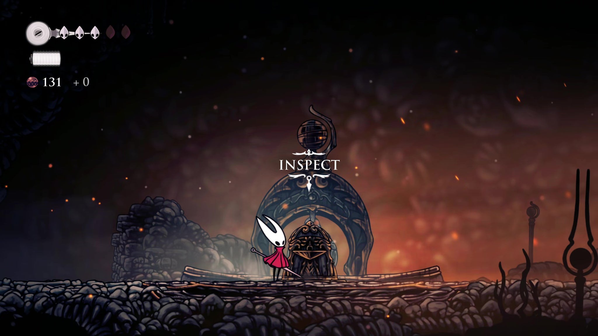 A screenshot of Hollow Knight: Silksong showing the path through The Marrows and Mosshome. - 10