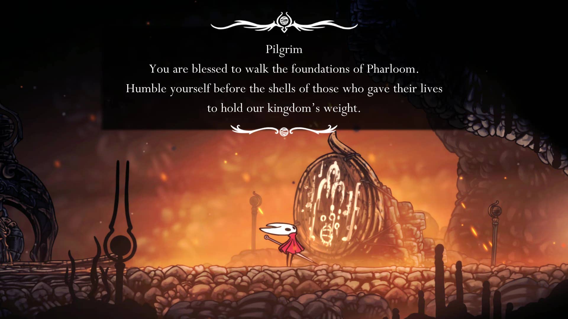 Screenshot of Hollow Knight: Silksong showing the path through Marrows and Mosshome.