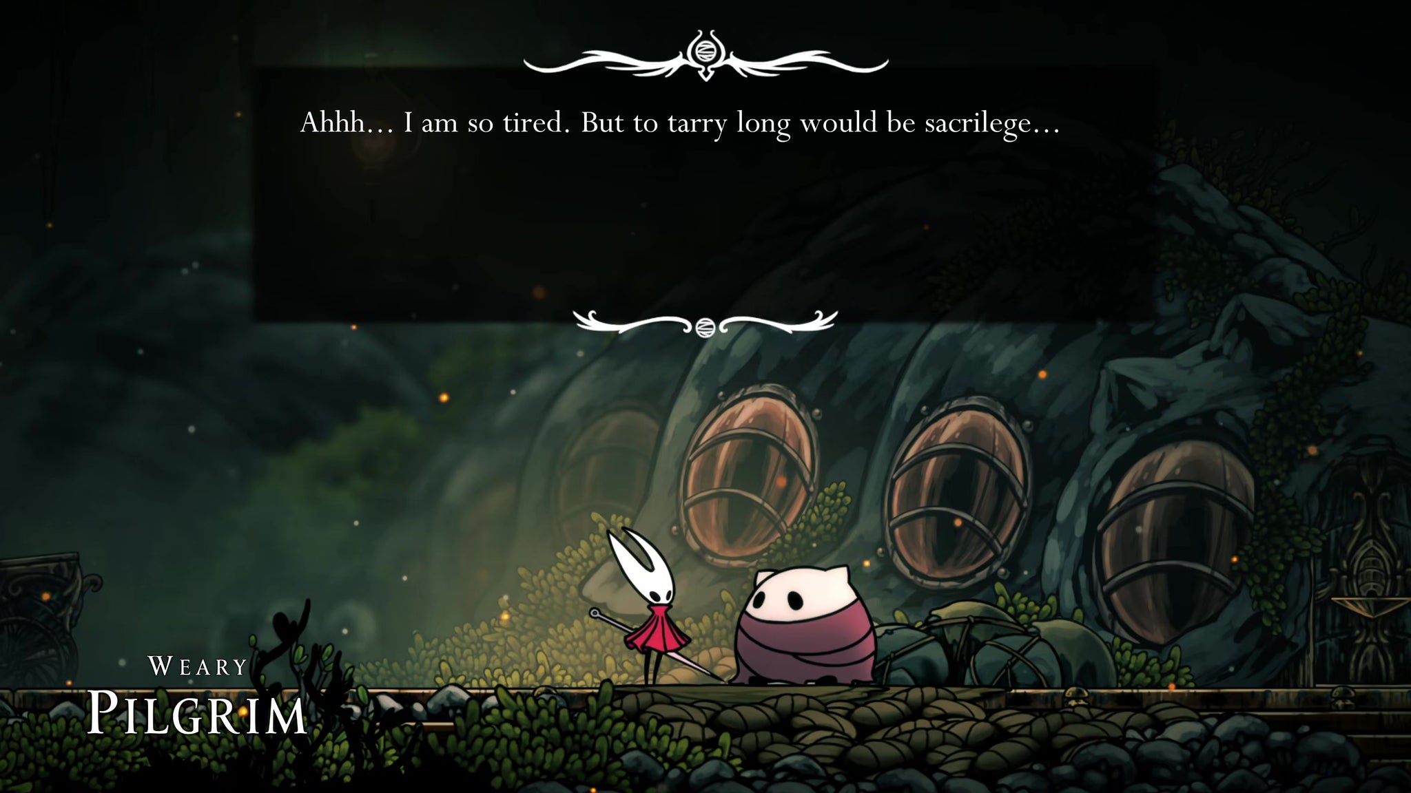 A screenshot of Hollow Knight: Silksong showing the path through the Far Fields. - 18