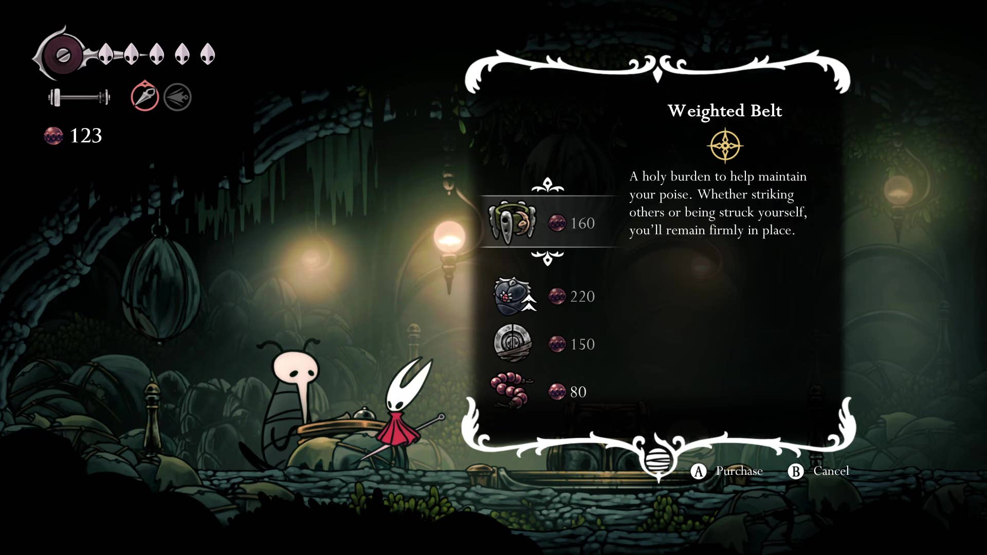 Screenshot of Hollow Knight: Silksong shows the path through the far field.