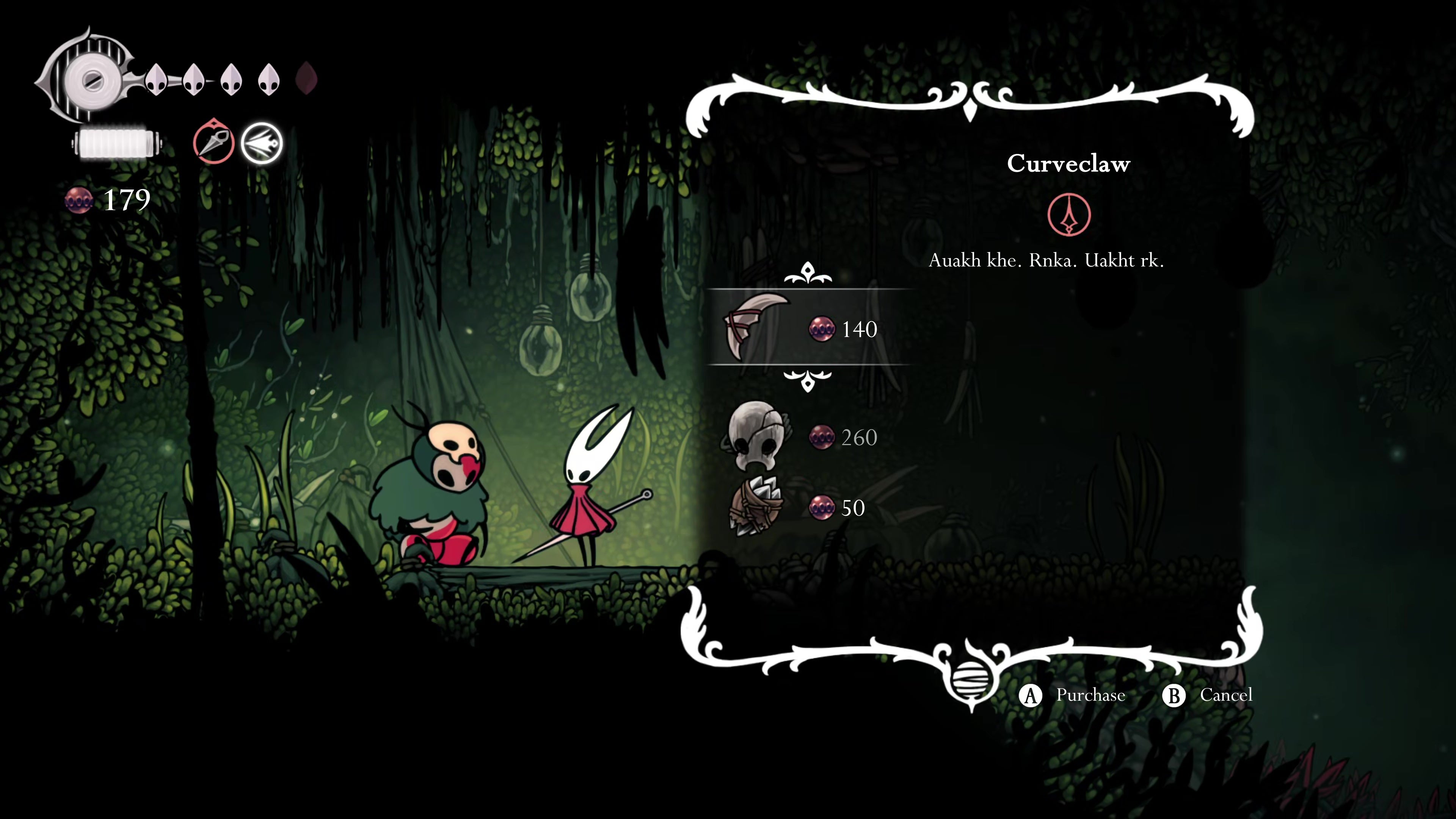 A screenshot of Hollow Knight: Silksong showing the path through Hunter's March. - 25