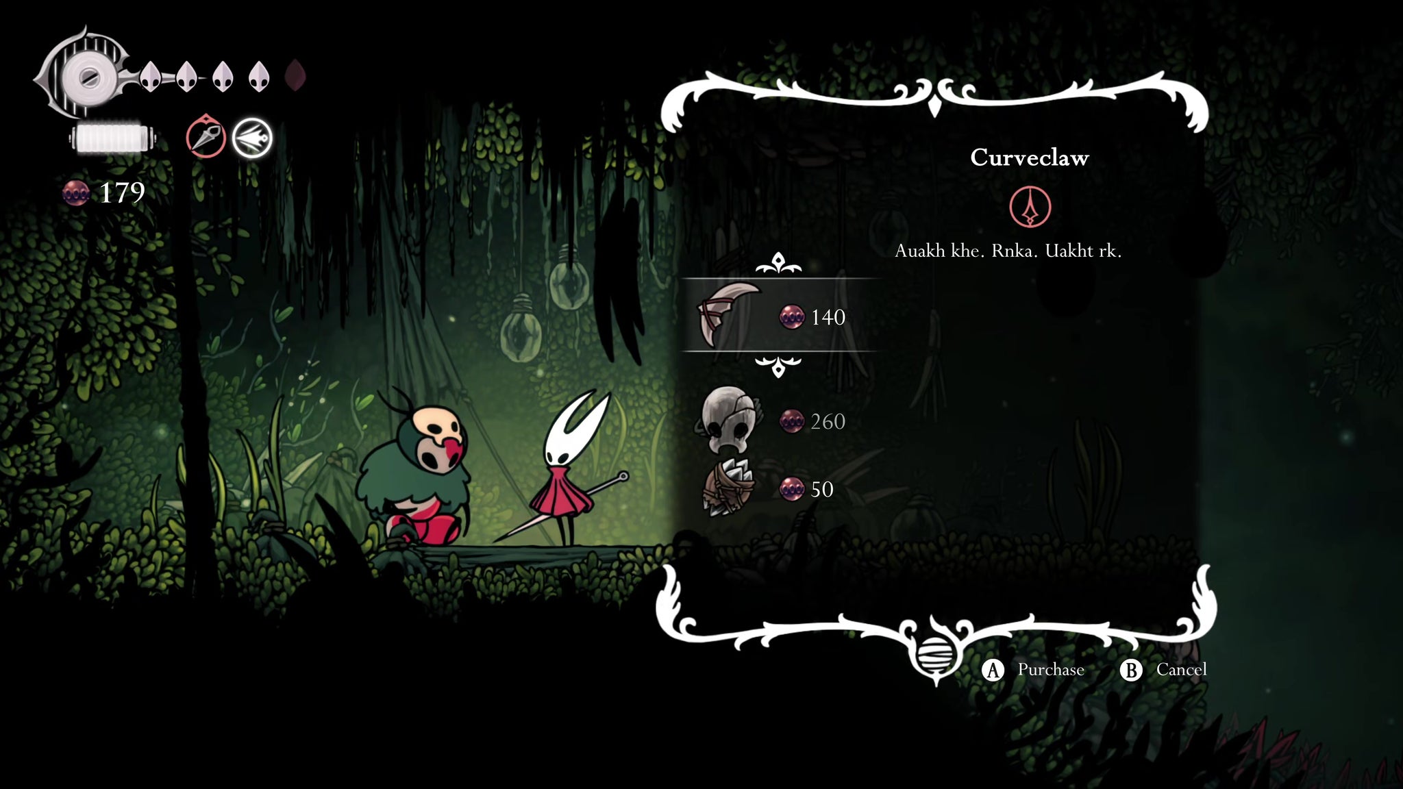 A screenshot of Hollow Knight: Silksong showing the path through Hunter's March. - 25