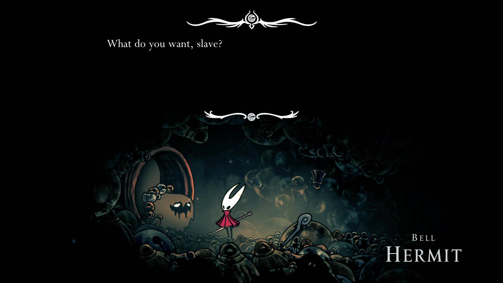 Screenshot of Hollow Knight: Silksong showing the path through Bellhart.