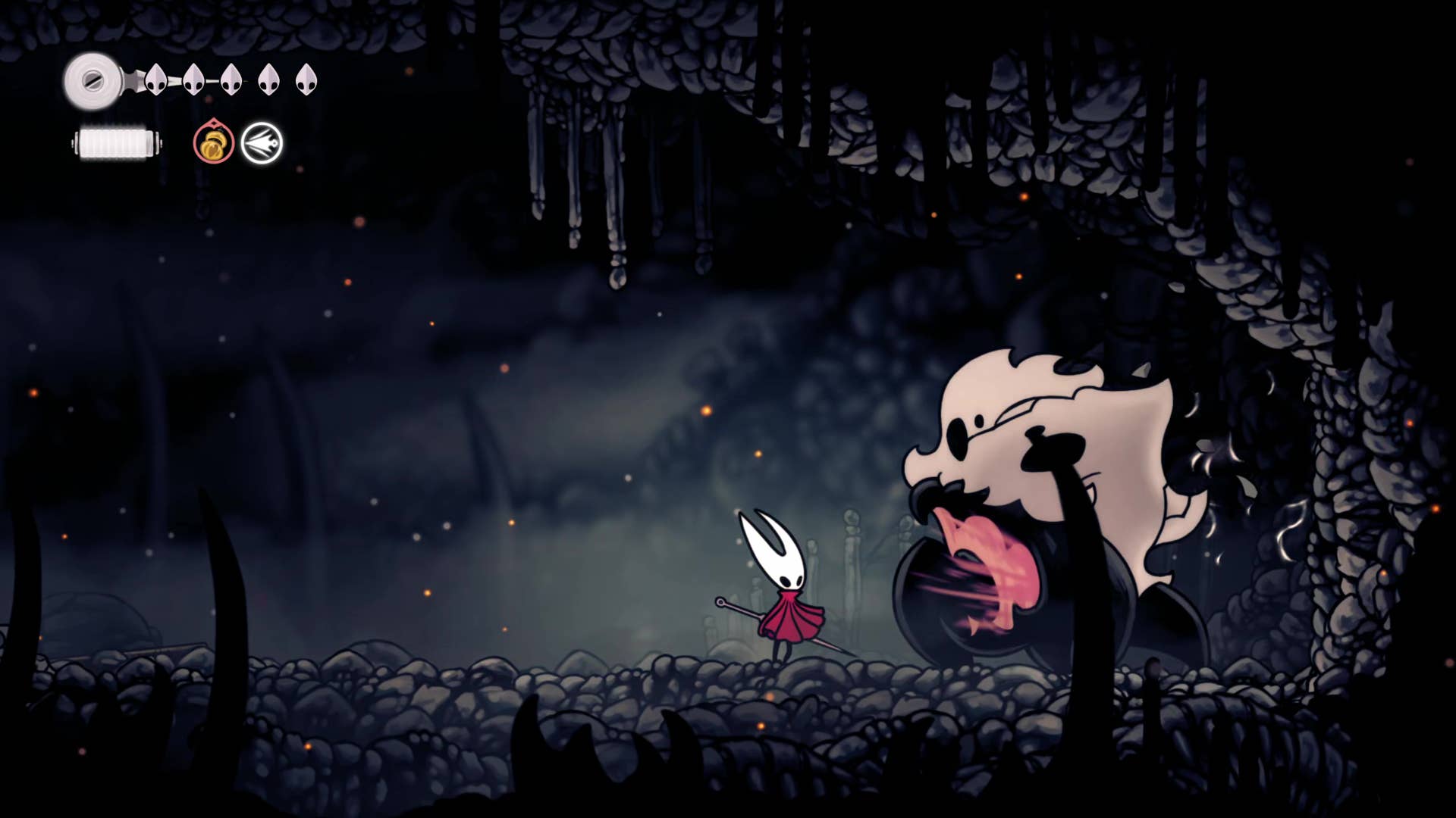 The Hornet meets the skull tyrant at the depths of the marrow of Hollonite: Silkson.