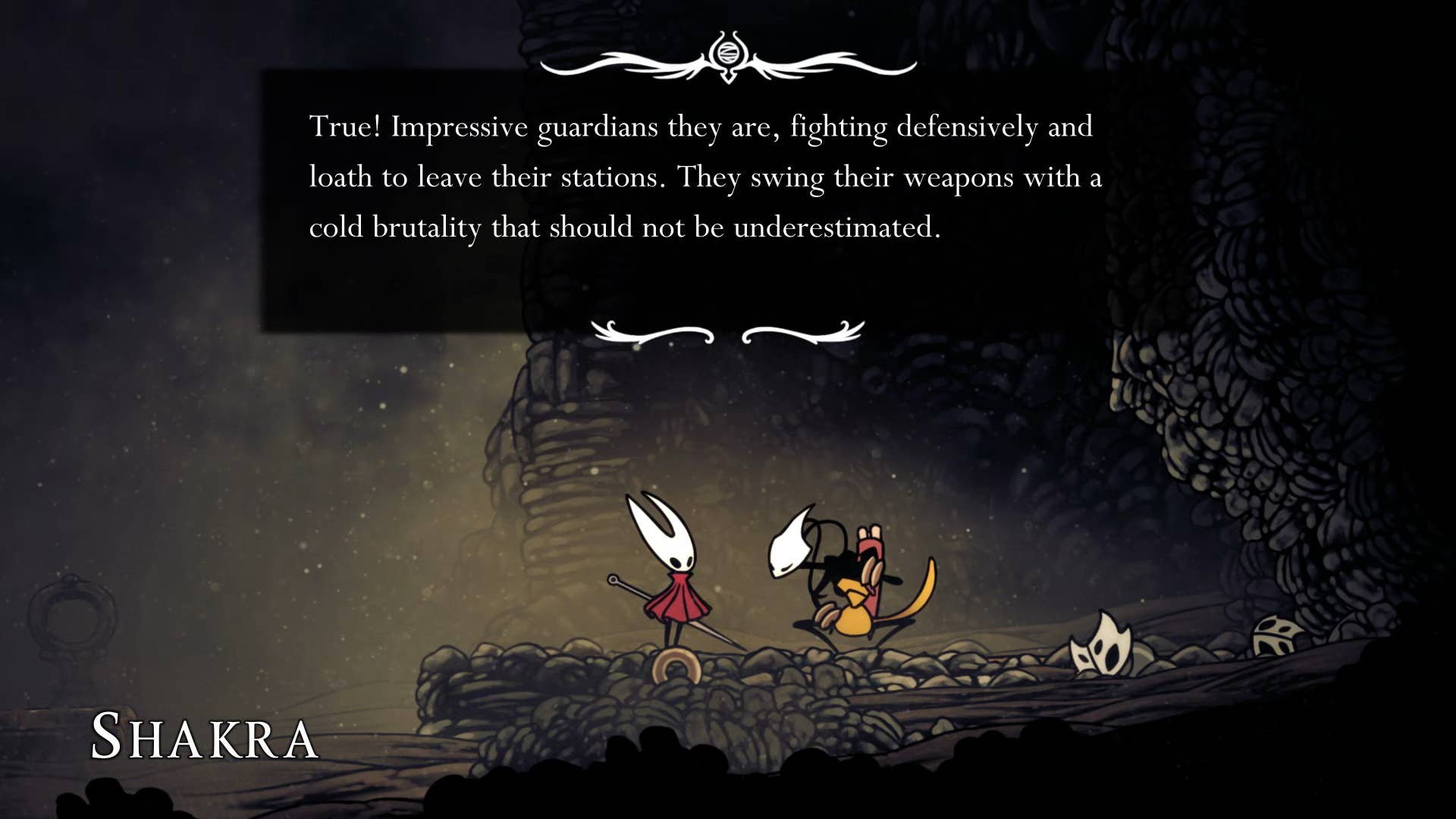 Screenshot of Hollow Knight: Silkson showing a pass through the blown up step.