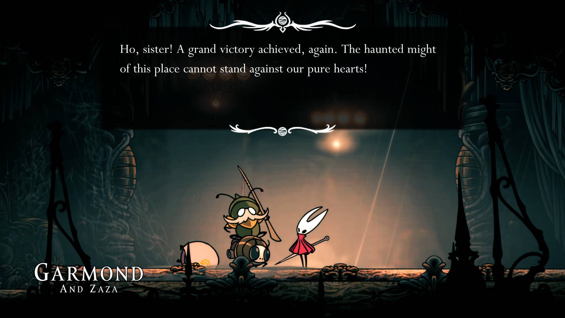 Screenshot of Hollow Knight: Silksong showing the path through Choral Chambers.