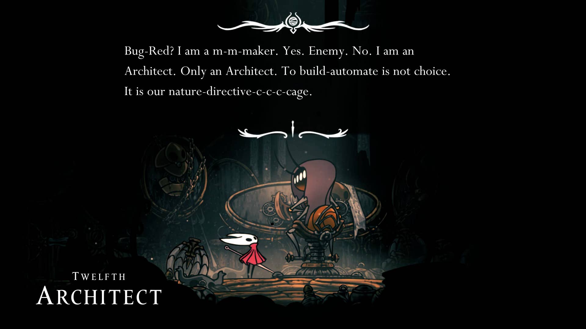 Hollow Knight: Silksong screenshot: Showing the path through Underworks.