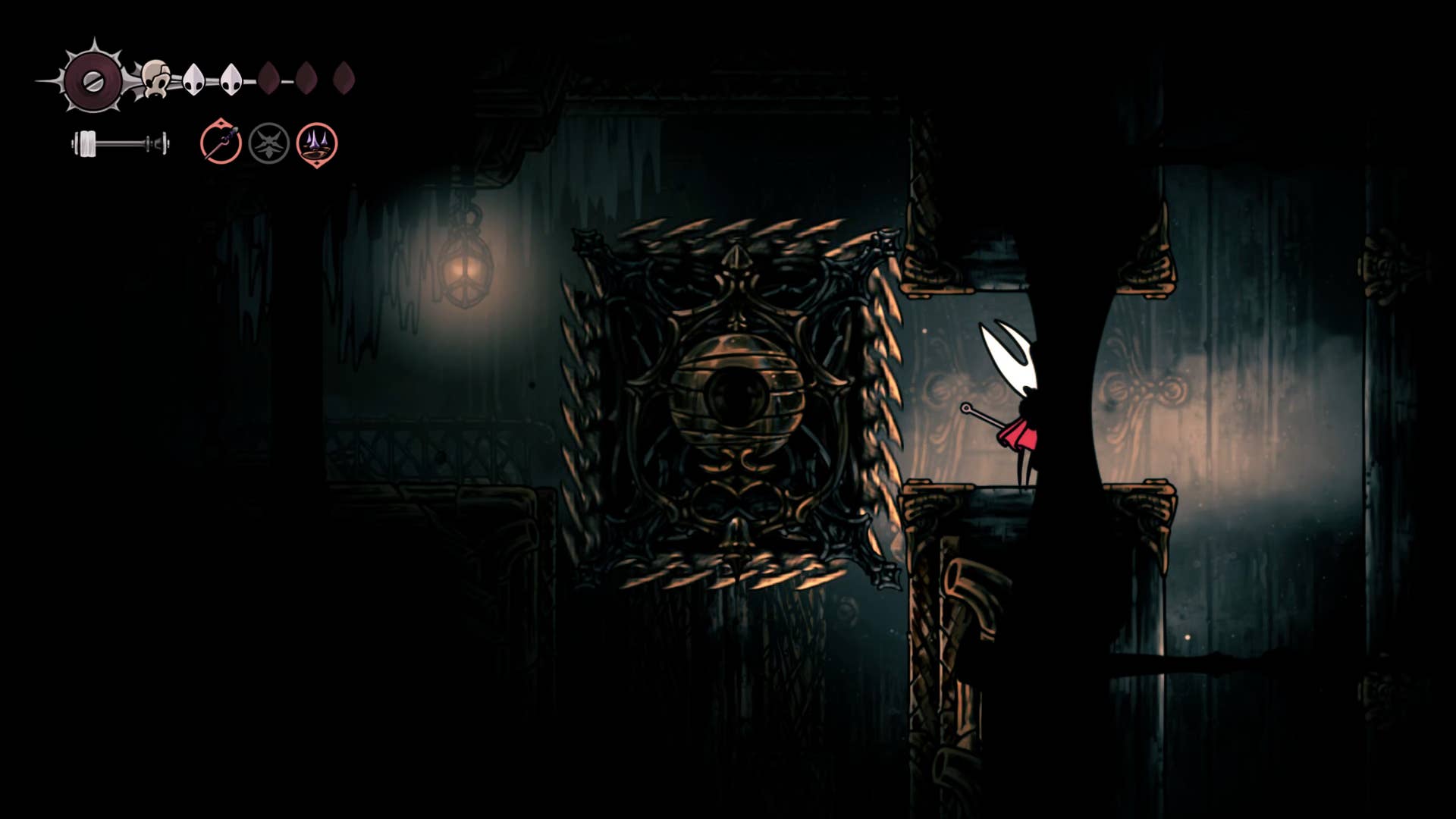 Hollow Knight: Silksong screenshot: Showing the path through Underworks.