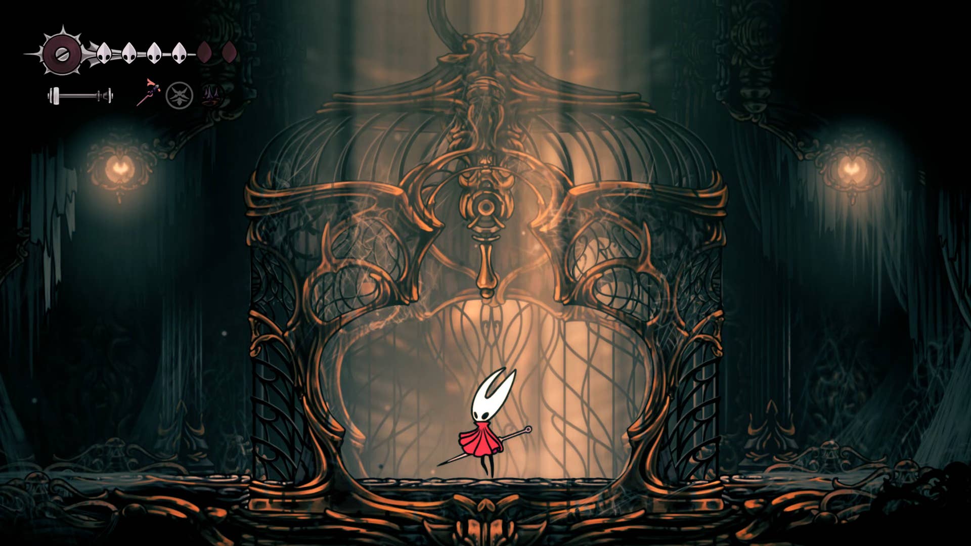 Hollow Knight: Silksong screenshot: Showing the path through Underworks.