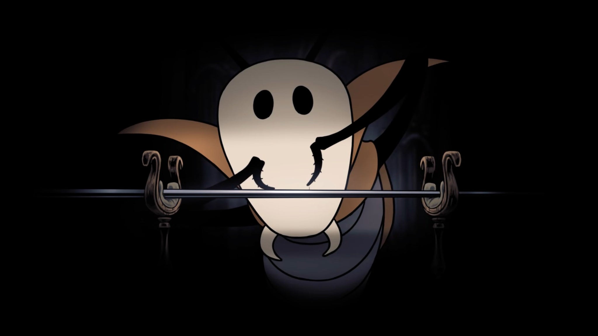 A screenshot of Hollow Knight: Silksong showing the path through the Whispering Vaults. - 23