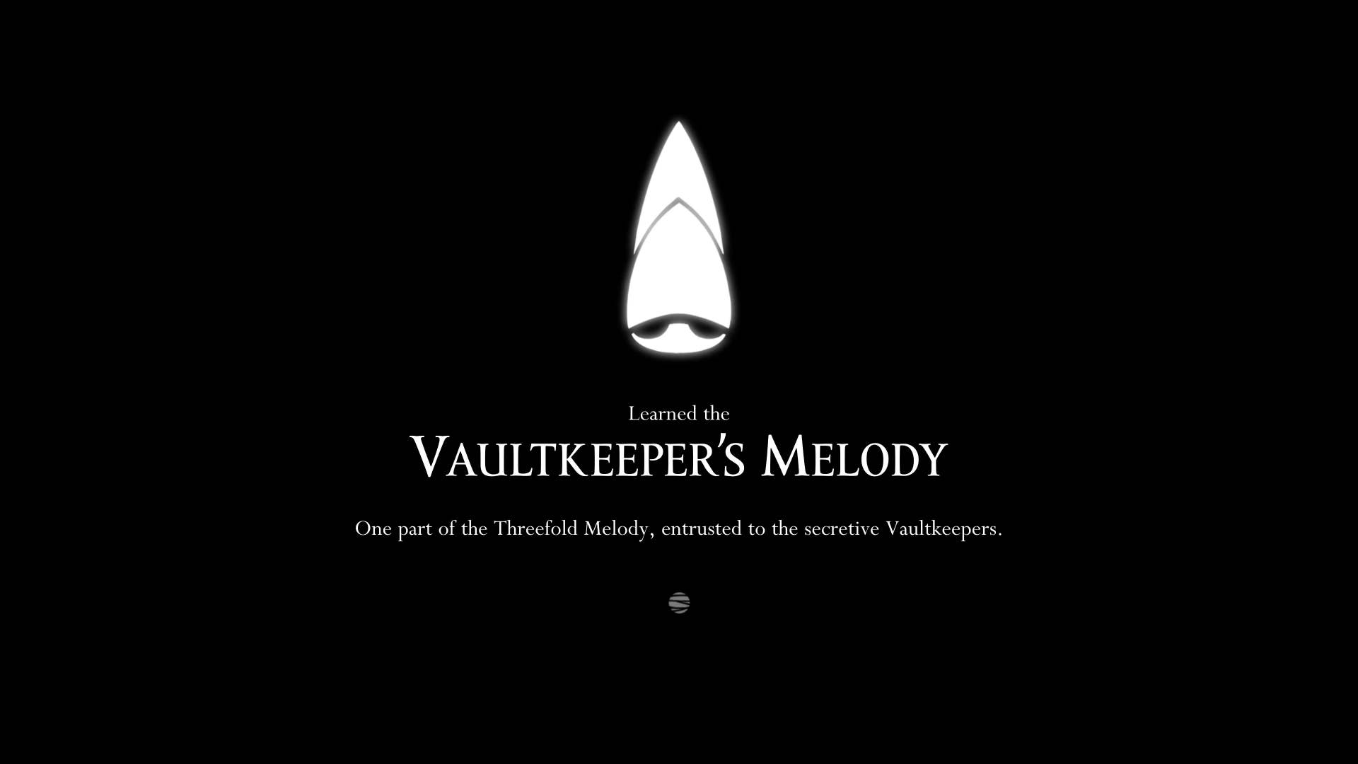 Screenshot of Hollow Knight: Silkson showing the path through a whispered vault.