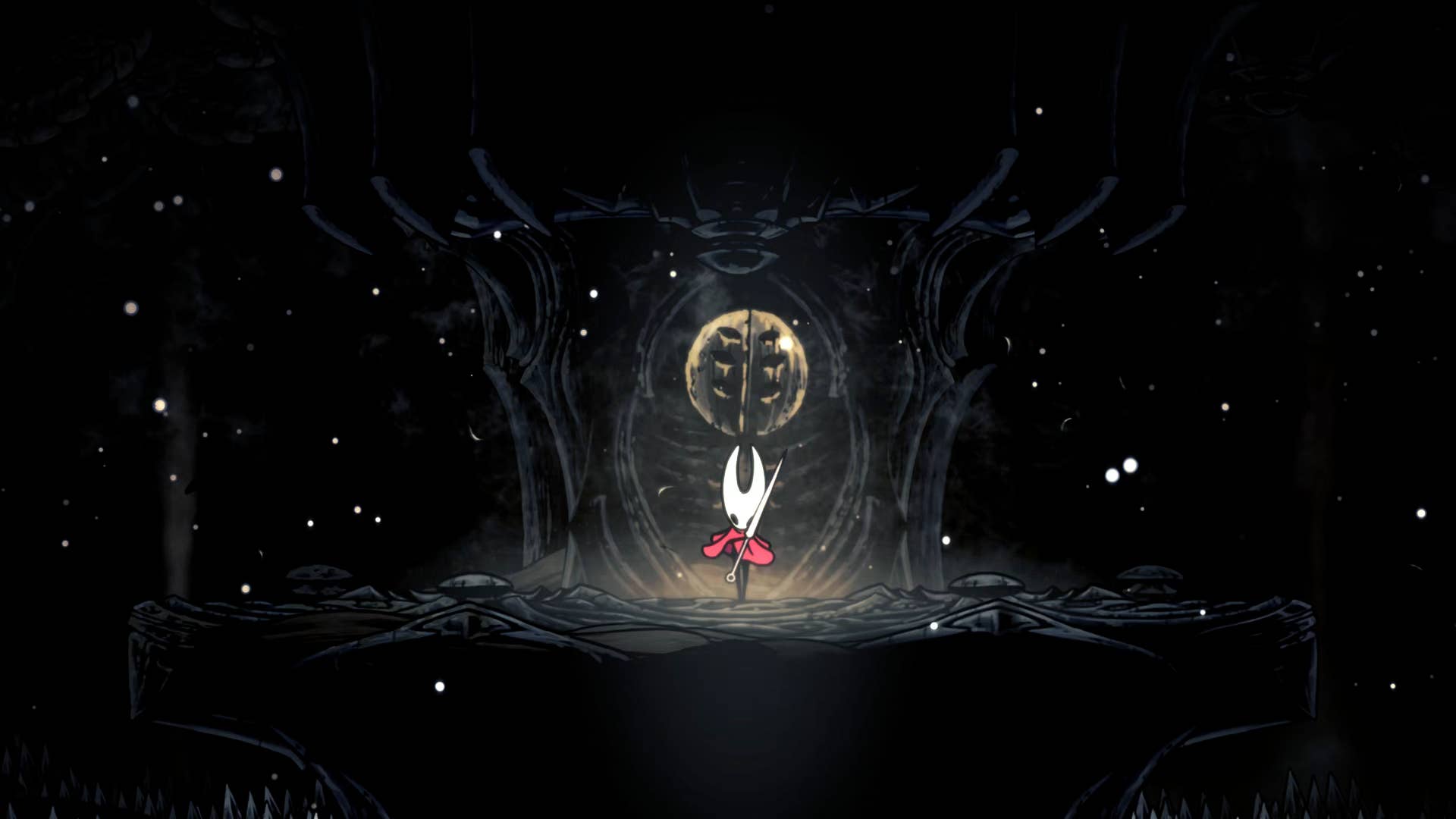 Hollow Knight screenshot: Silksong shows the paths through various side quest areas late in the game.