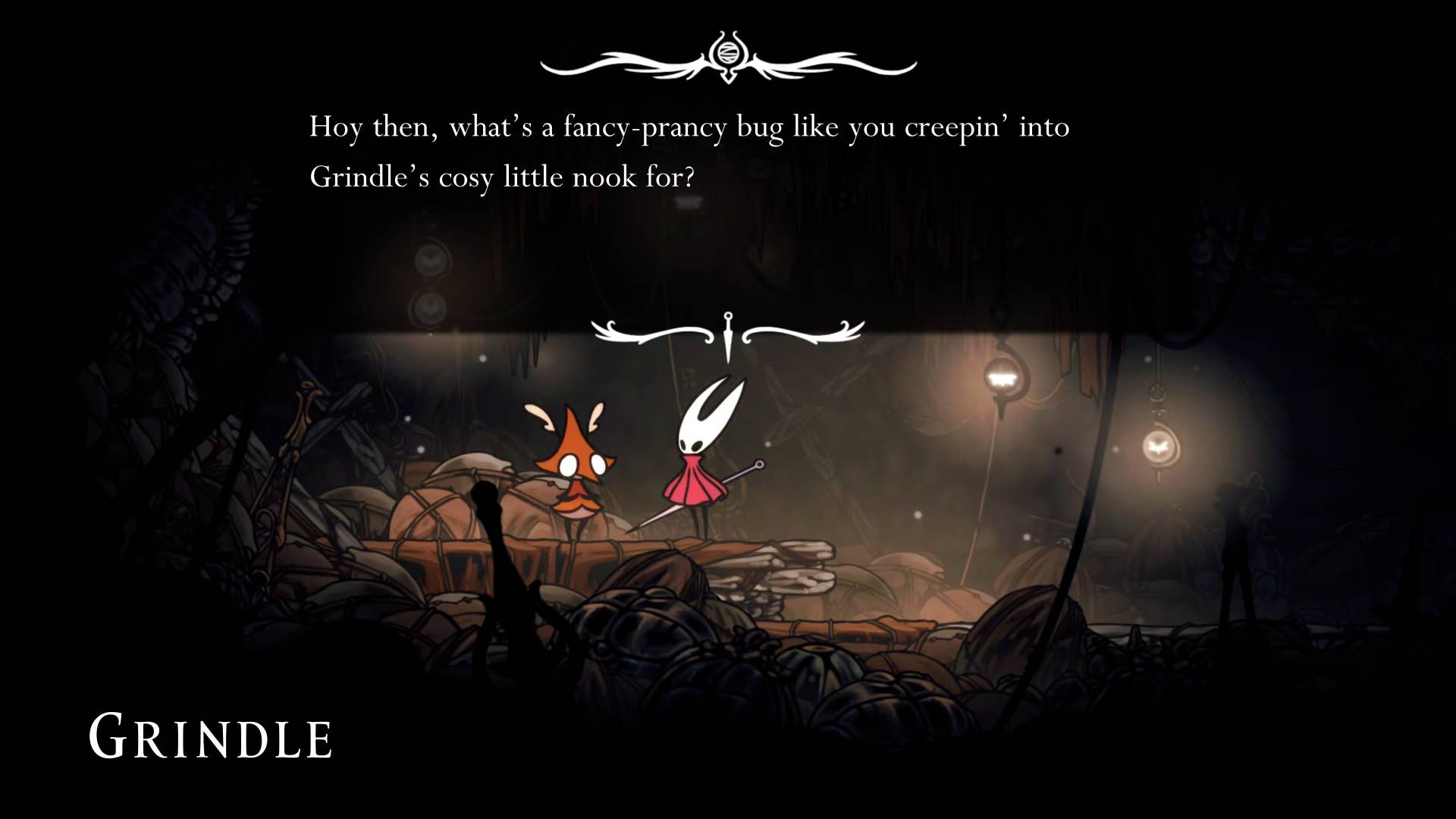 Hollow Knight screenshot: Silksong shows the paths through various side quest areas late in the game.