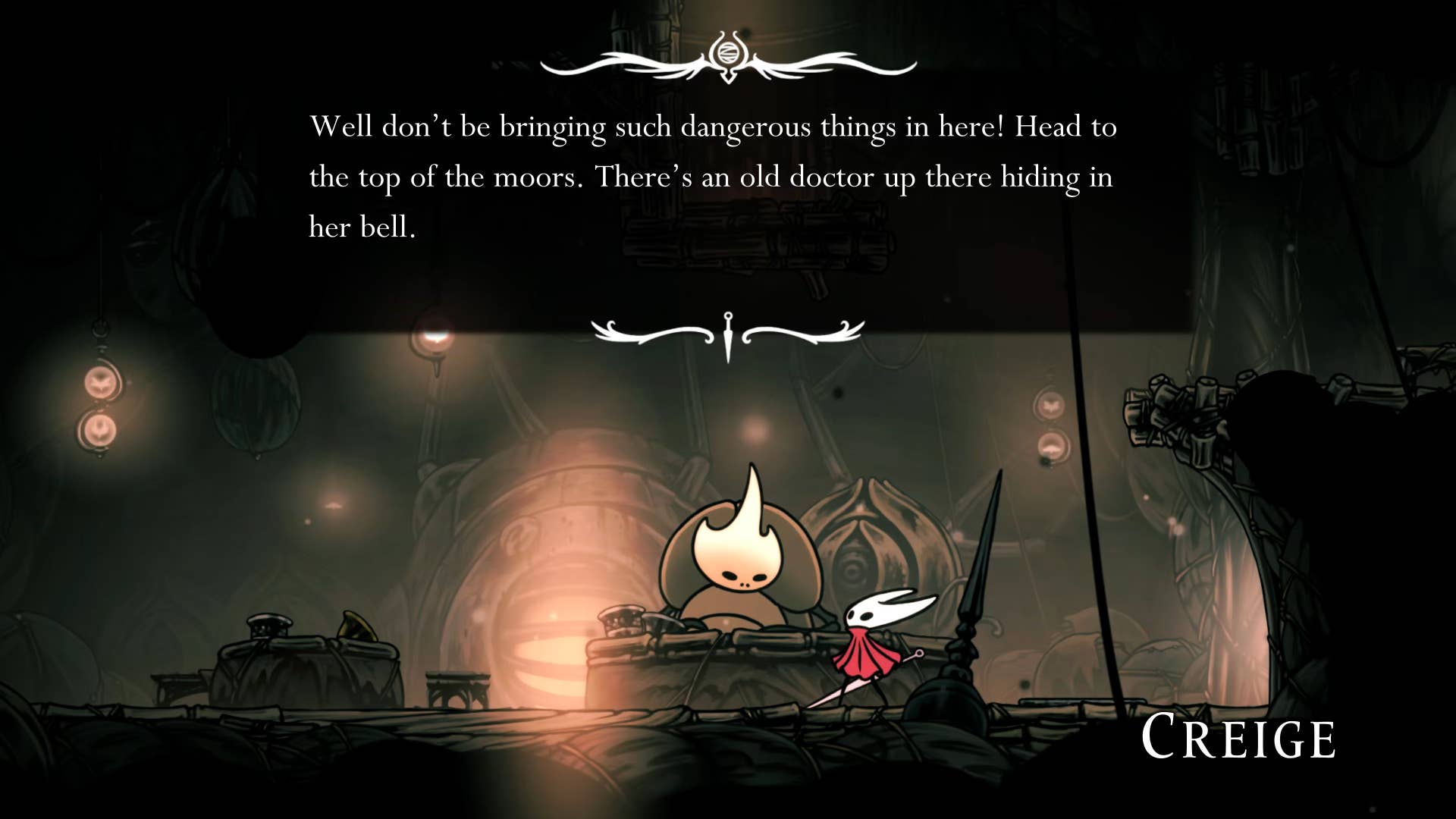 Hollow Knight screenshot: Silksong shows the paths through various side quest areas late in the game.
