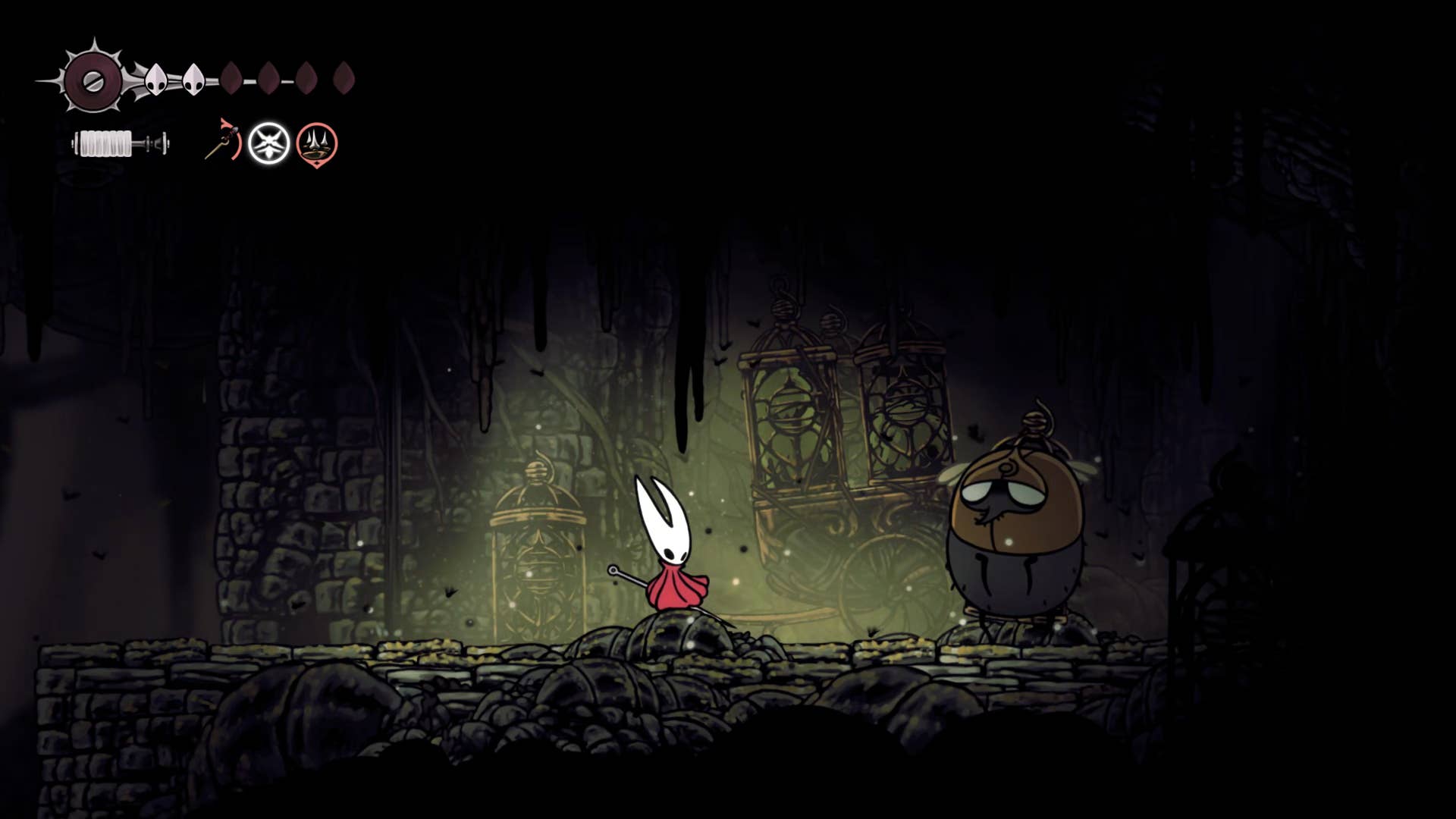 Hollow Night screenshot: Silkson shows the path through Billwater.